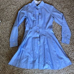 Polo blue button up dress